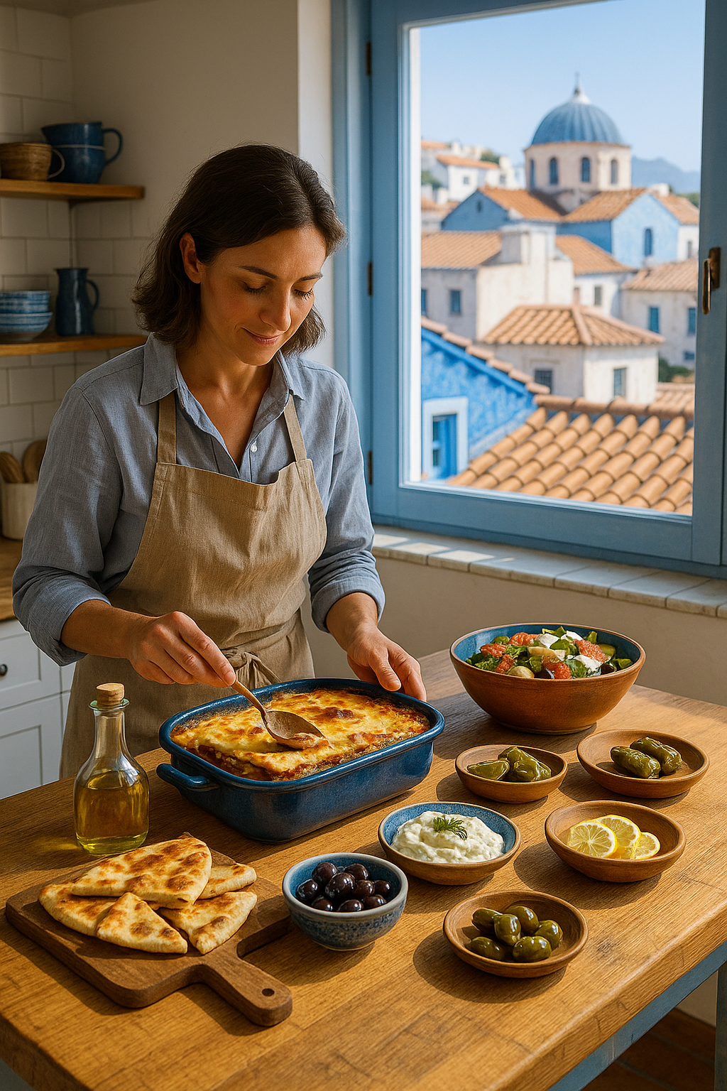 Traditional Greek cooking class in Athens