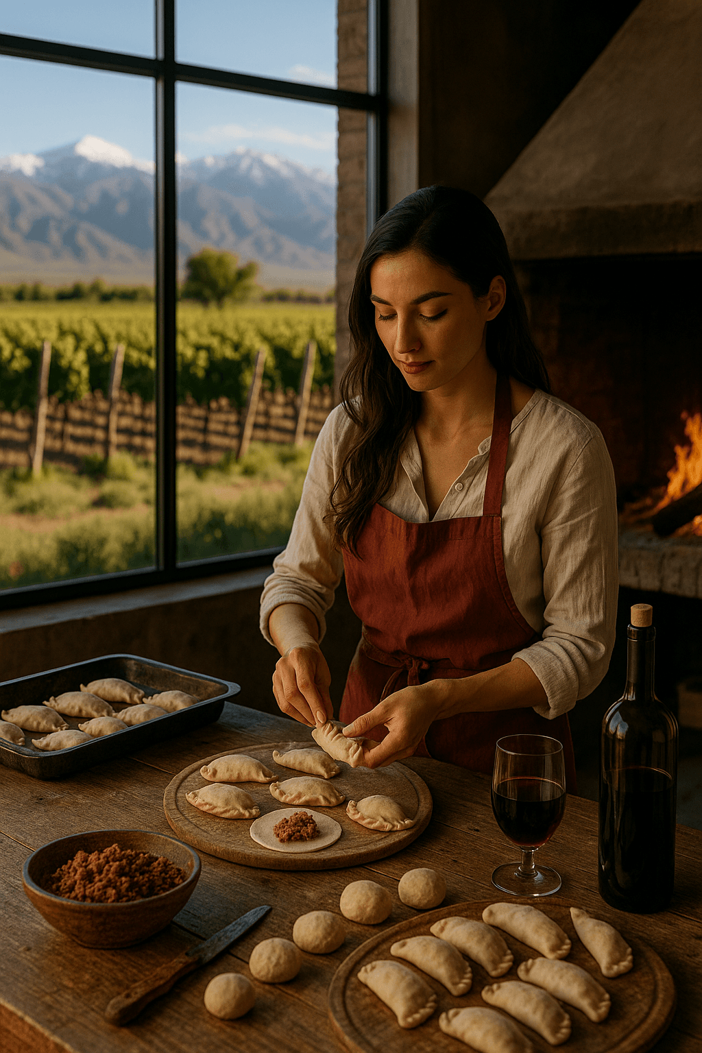 Taller de empanadas argentinas en Mendoza