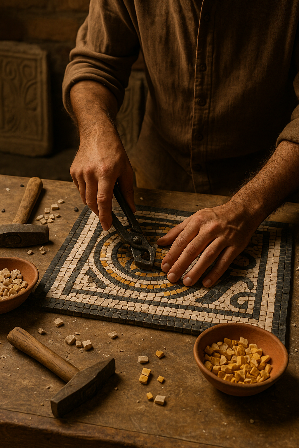 Taller de Mosaico Romano en Roma