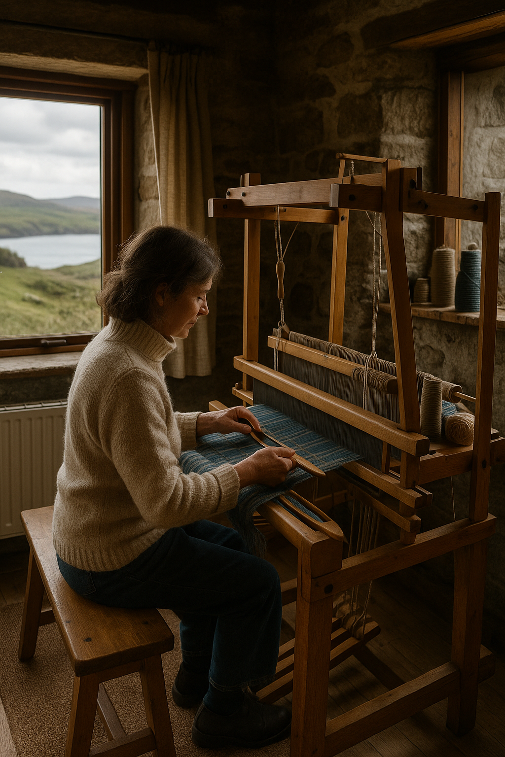 Curso de tejido gaélico en Escocia