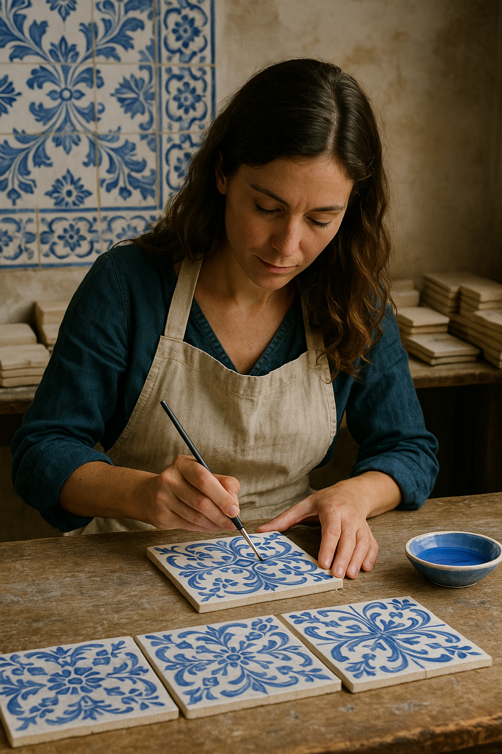 Taller de azulejos en Lisboa