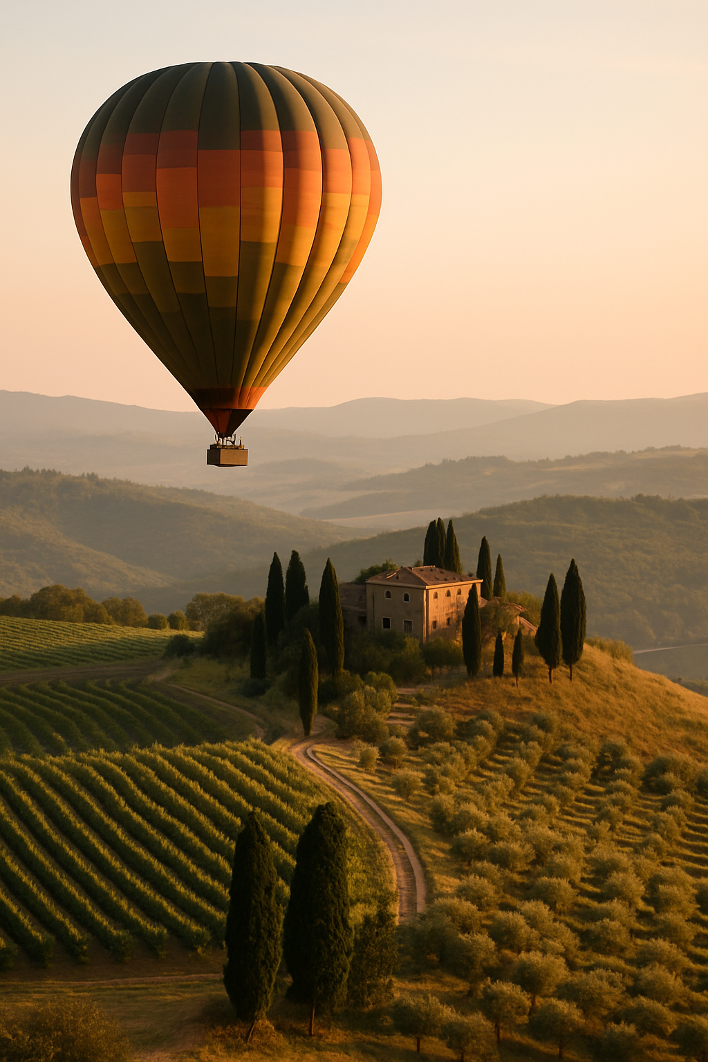 Vuelo en globo sobre la Toscana