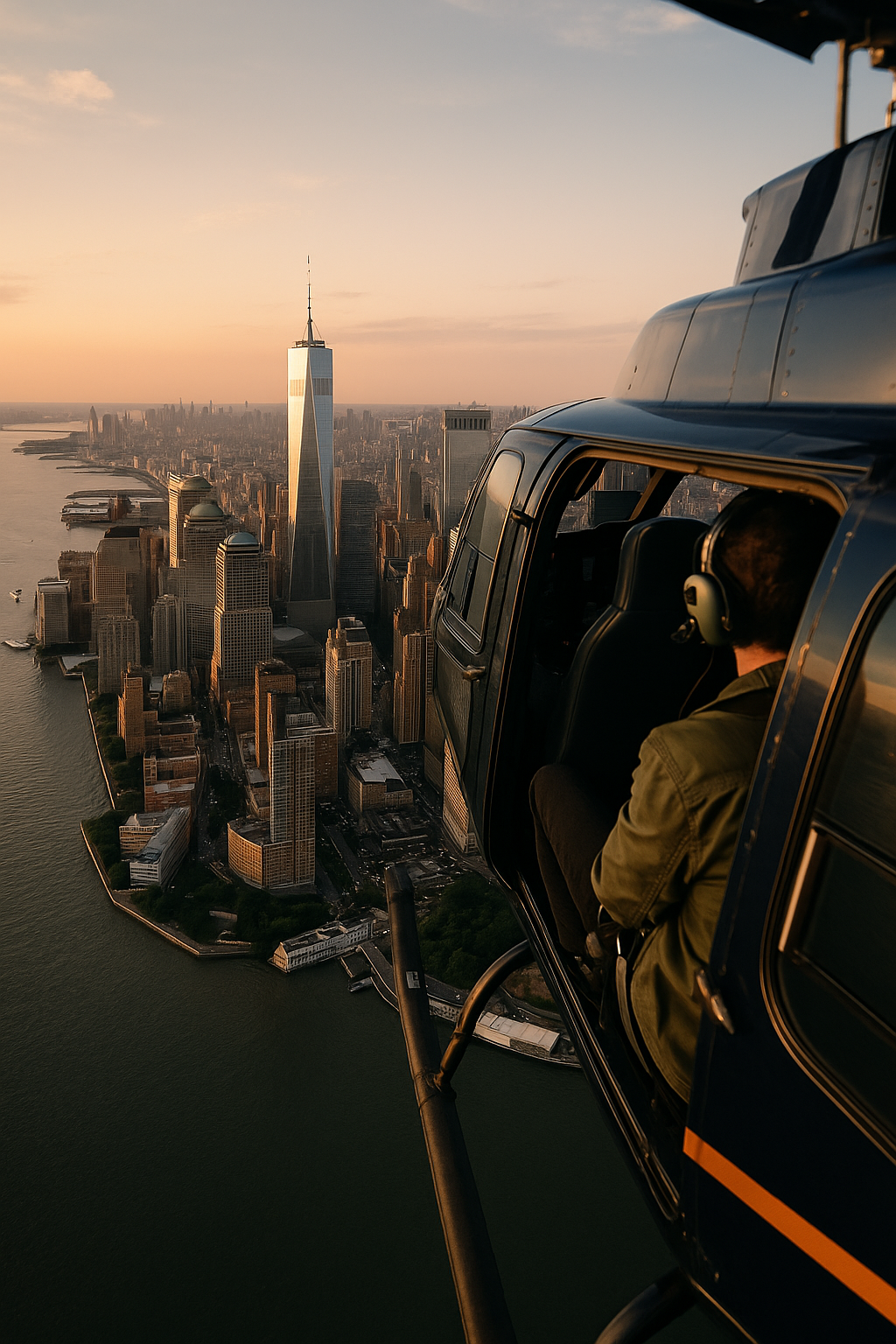 Helicóptero sobre Manhattan