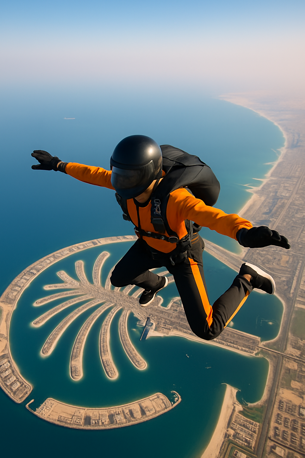Salto con il paracadute a Dubai