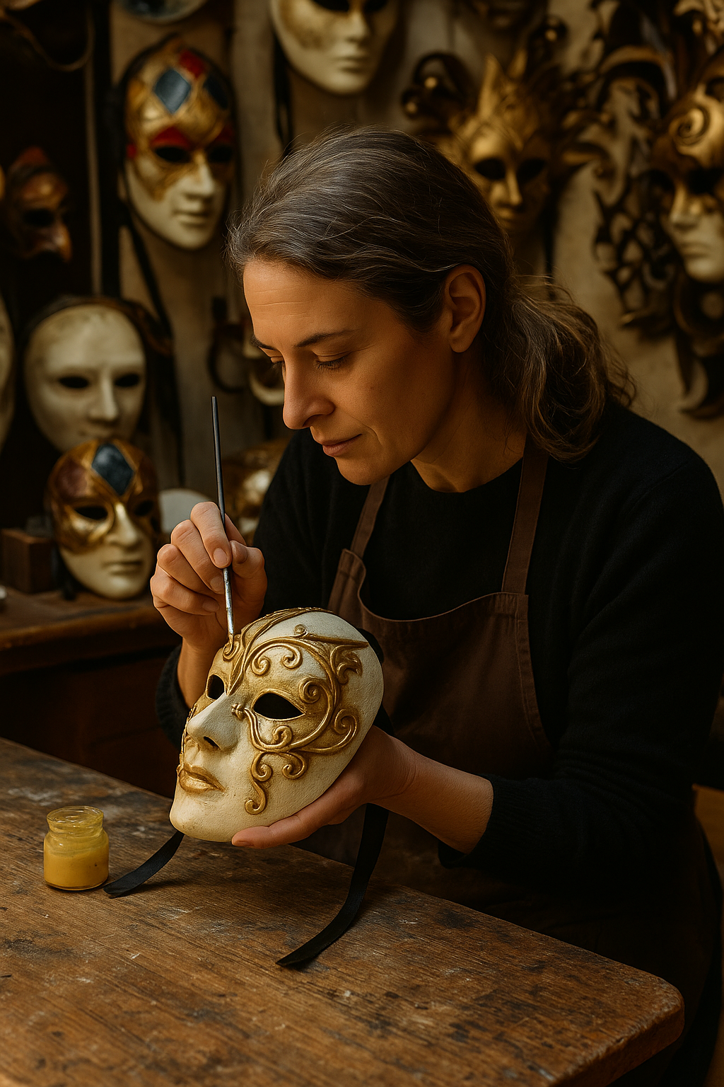 Taller de máscaras venecianas en Venecia