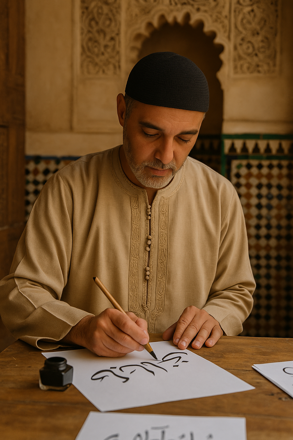 Taller de Caligrafía Árabe en Marruecos
