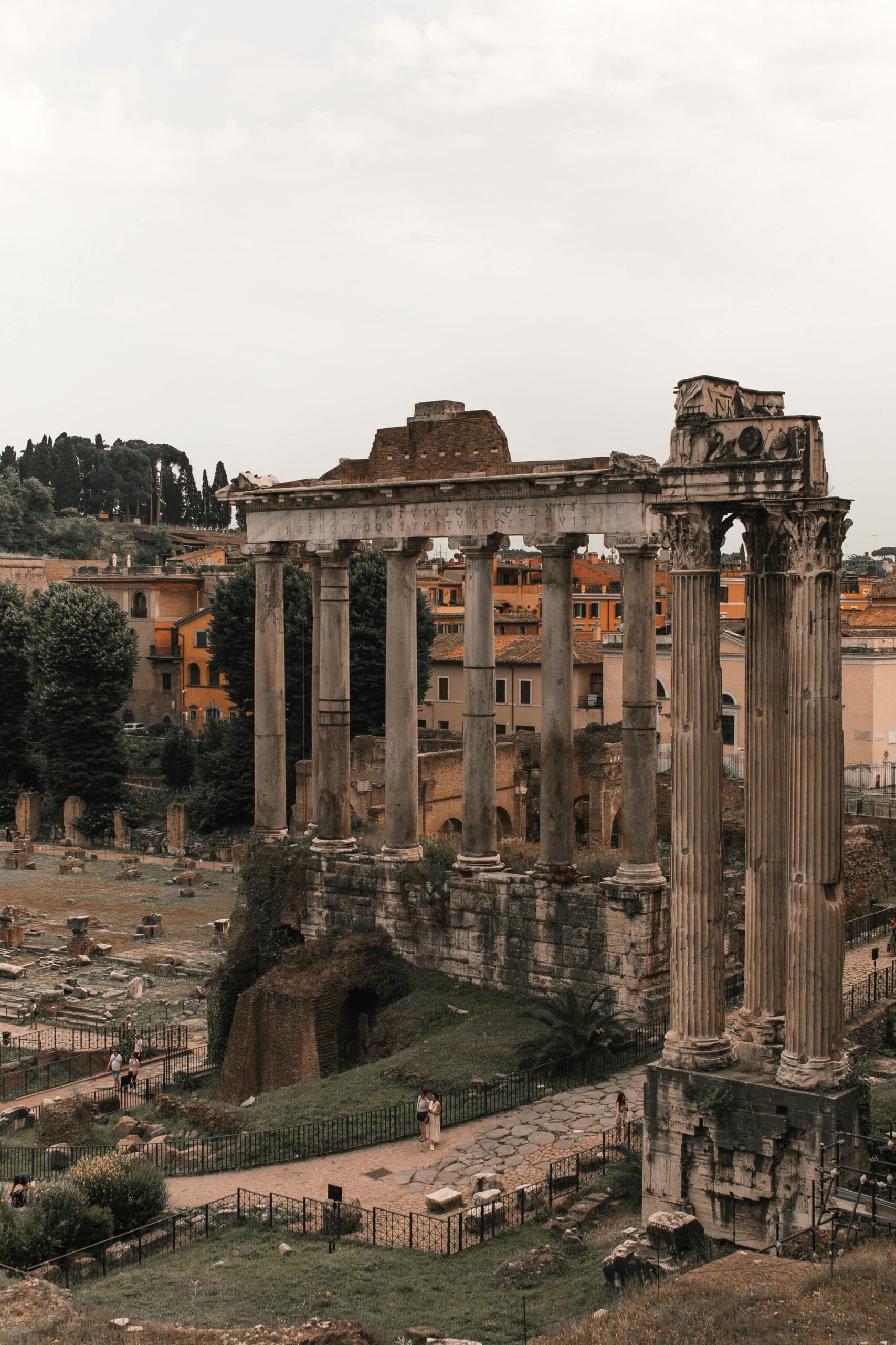 Calles empedradas de Roma