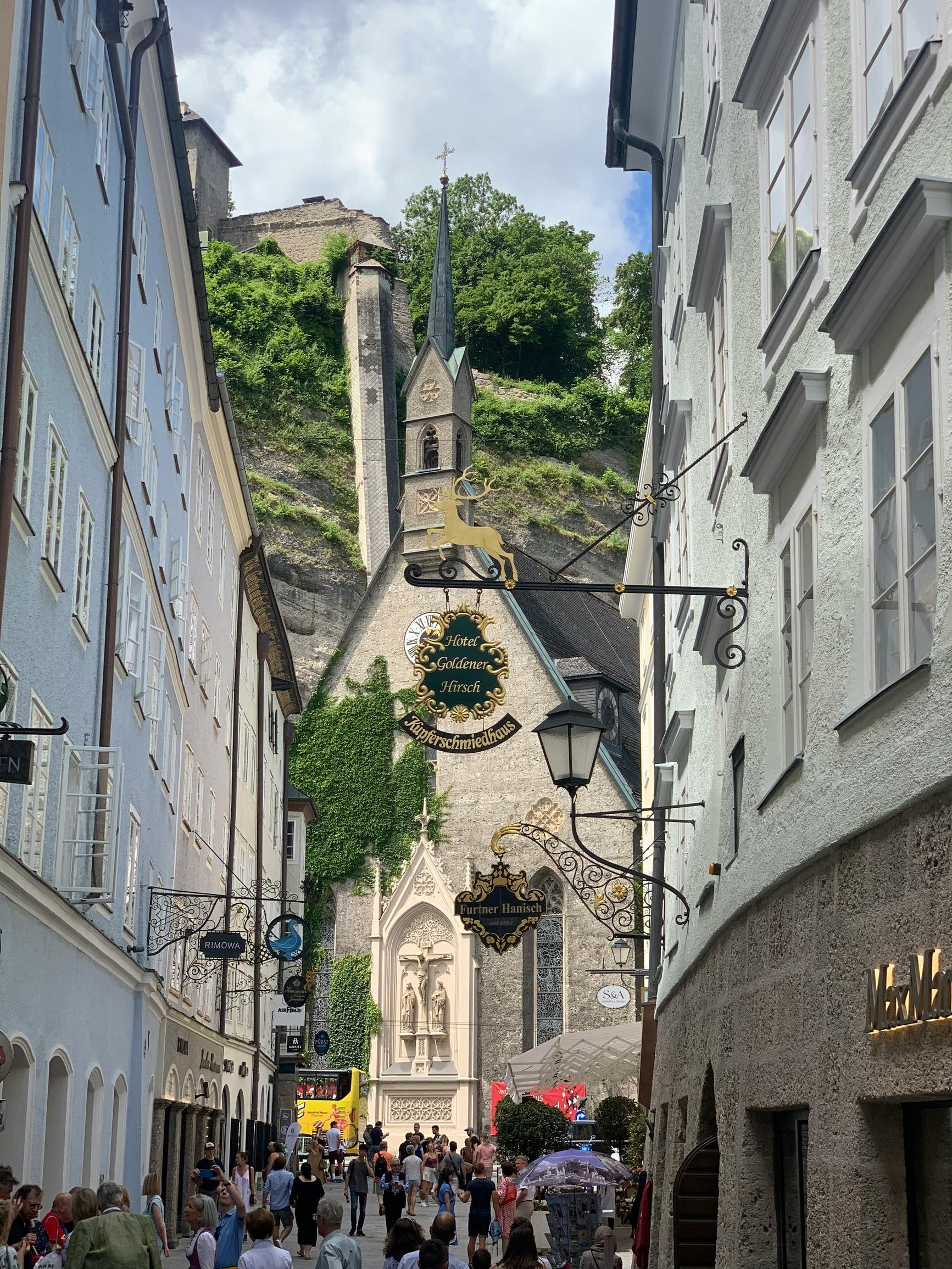 Vista panorámica de Salzburgo, Austria