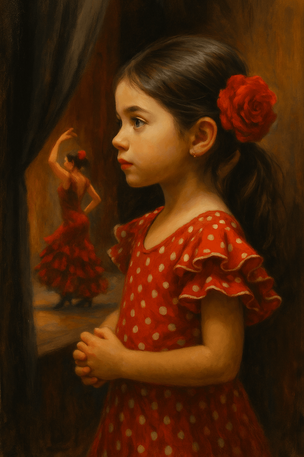 A girl from Seville dreams of taking flamenco classes in Seville.