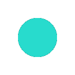 Animación minimalista de forma en movimiento, evocando el paso del tiempo