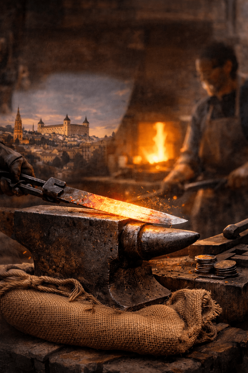 Forjar una espada en Toledo experiencia artesanal