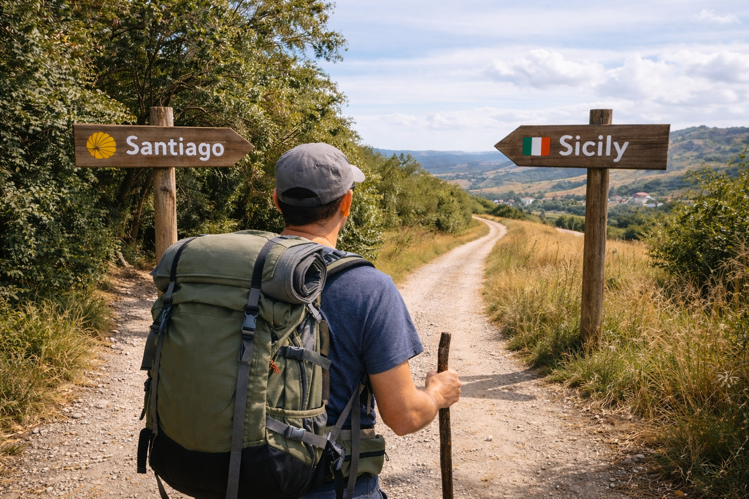 Sicily Camino vs Camino de Santiago paisaje siciliano