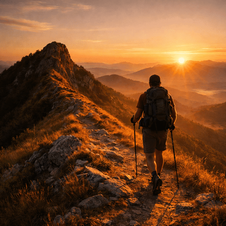 Alba sulla Via degli Dei